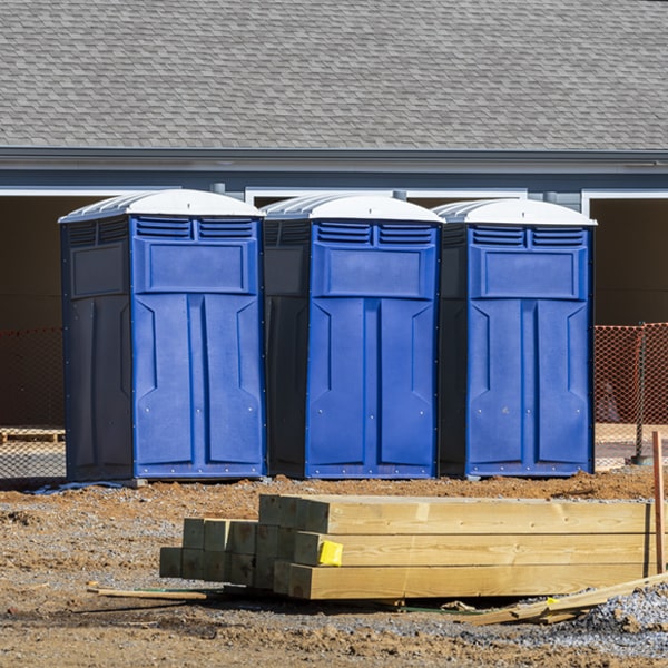 how can i report damages or issues with the portable restrooms during my rental period in Gypsum